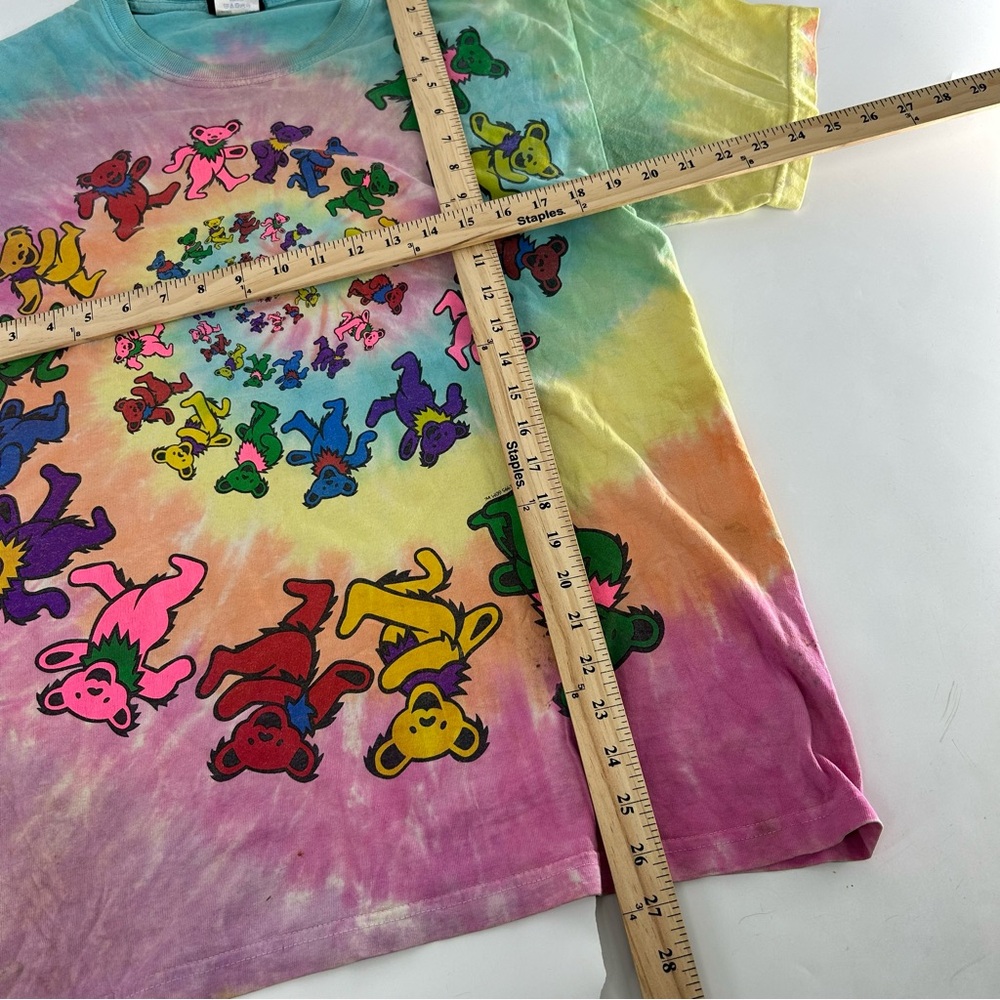 Vintage Y2K Grateful Dead Shirt Mens Medium Multicolor Dancing Bear Tie Dye - Picture 7 of 10
